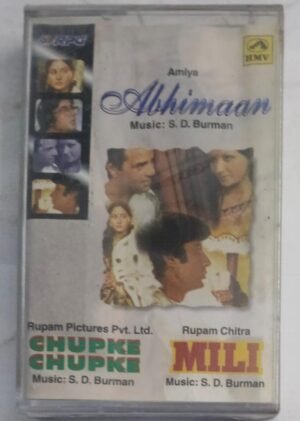 Abhimaan- Chupke Chupke- Mili Hindi Film songs Audio Cassette (sealed pack)
