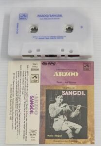 Arzoo- Sangdil Hindi Film songs Audio Cassette