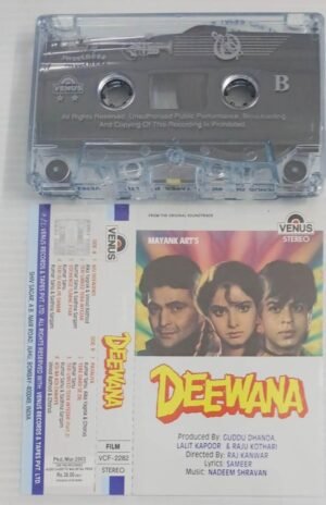 Deewana Hindi Film songs Audio Cassette
