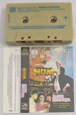 Hum- Maine Pyar Kiya Hindi Film songs Audio Cassette