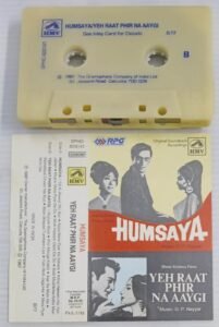 Humsaya- Yeh Raat Phir Na Aaygi Hindi Film songs Audio Cassette