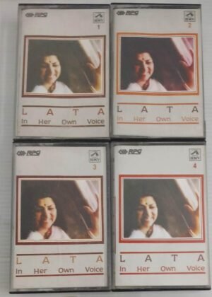 Lata in her own Voice Hindi Film songs Audio Cassette (set of 4 Cassettes)