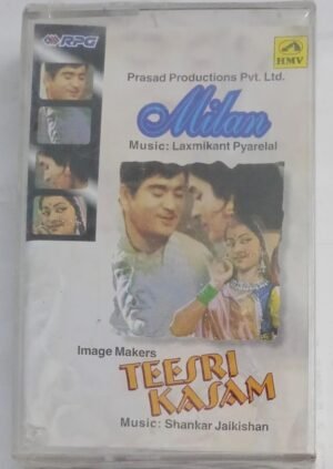 Milan-Teesri Kasam Hindi Film songs Audio Cassette( Sealed pack)