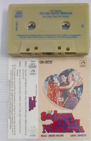 Sajana Saath Nibhana Hindi Film songs Audio Cassette