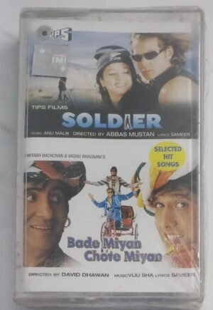 Soldier- Bade Miyan Chote Miyan Hindi Film songs Audio Cassette (sealed pack)