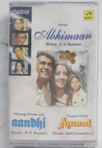 Abhimaan- Aandhi- Anand Hindi Film songs Audio Cassette (sealed pack)