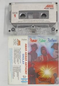 Amar Akbar Antony- Sholay Hindi Film songs Audio Cassette