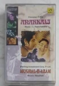 Anarkali- Mughal E Azam Hindi Film songs Audio Cassette (sealed pack)