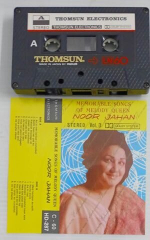 Memorable Songs of Melody Queen Noor Jahan Hindi Film songs Audio Cassette (Thomsun make)