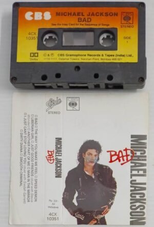 Michael Jackson Bad English songs Audio Cassette