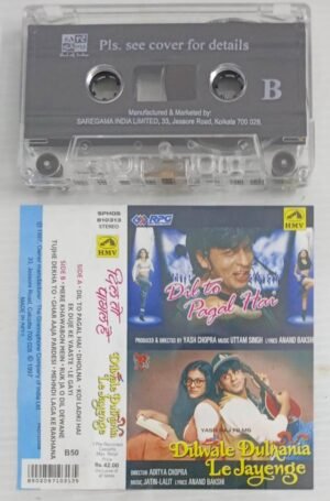 Dil To Pagal Hai- Dilwale Dulhaniya Le Jayenge Hindi Film songs Audio Cassette