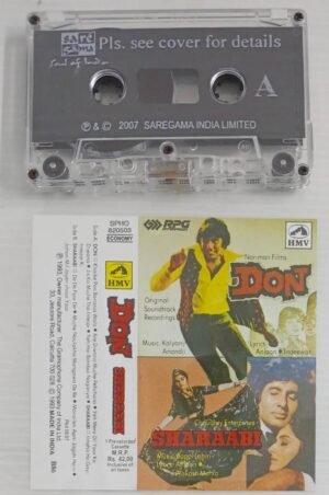 Don- Sharaabi Hindi Film songs Audio Cassette