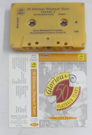 Glorious 50 Play back years Hindi Film songs Audio Cassette Vol 8