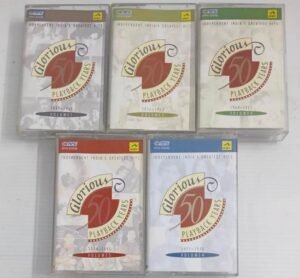 Glorious 50 Play back years Hindi Film songs Audio Cassette (set of 5 volume cassette)