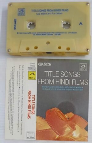 Tittle Songs from Hindi Films Hindi Film songs Audio Cassette
